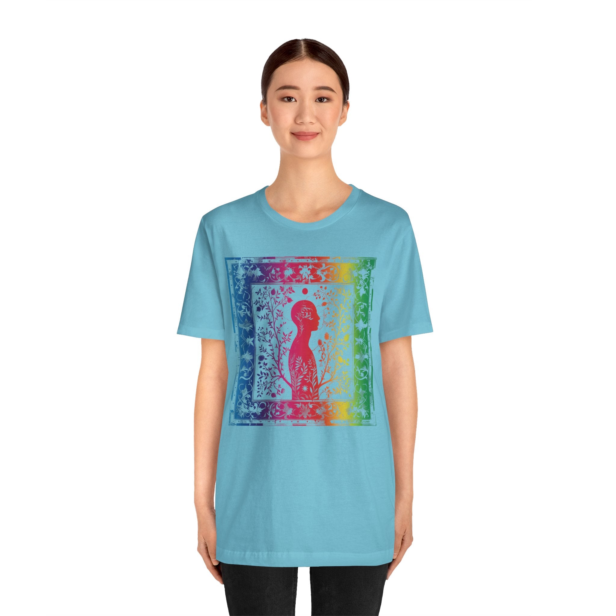 Rainbow silhouette Unisex Jersey Short Sleeve Tee